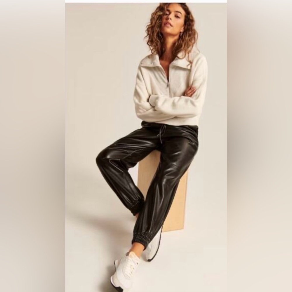 Banana Republic Vegan Leather Joggers